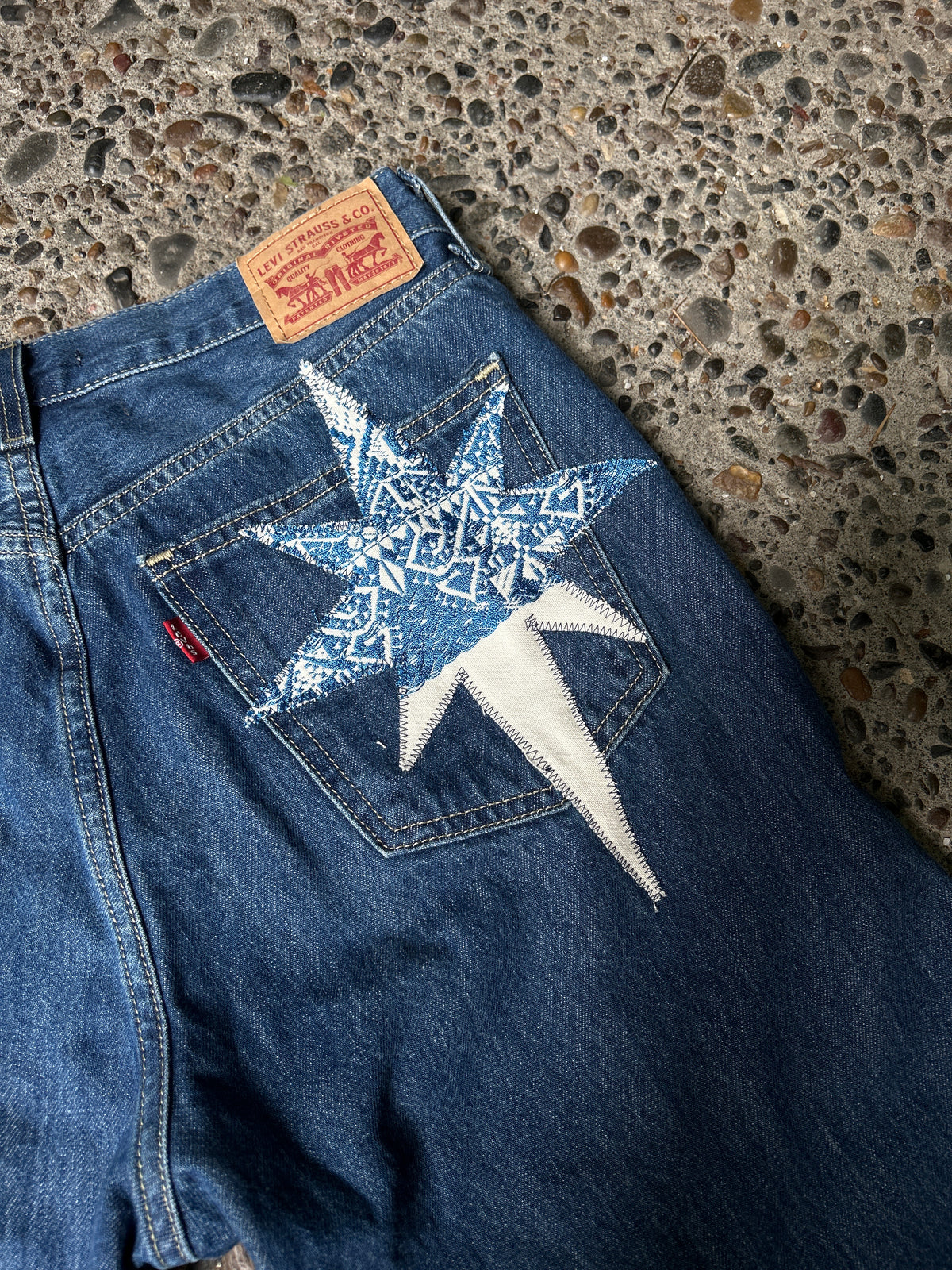 Upcycled Bunny&Star Jeans