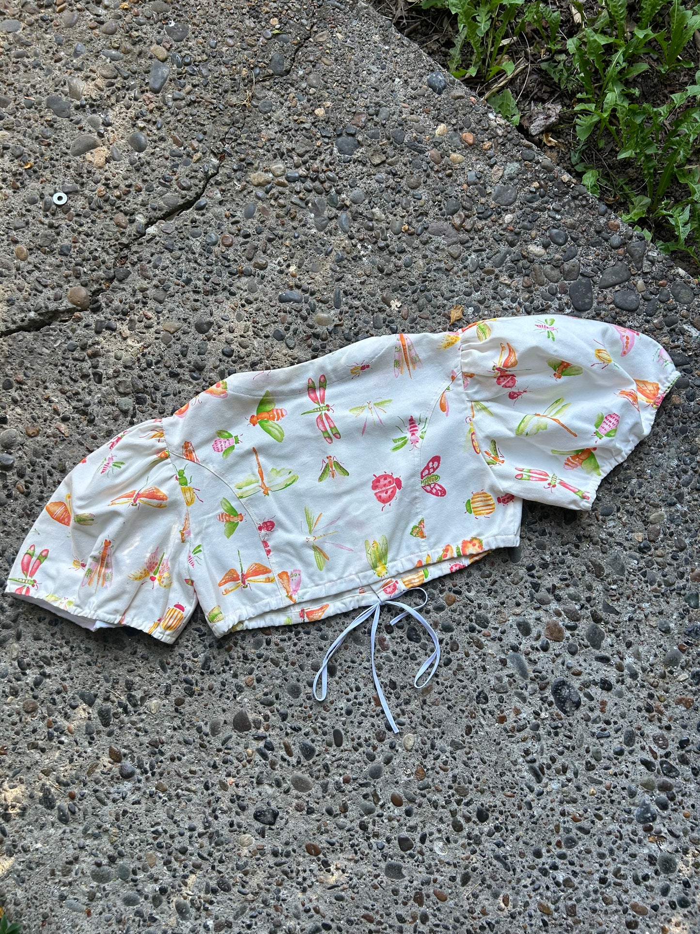Buttoned-Up Blouse: Bugz Print