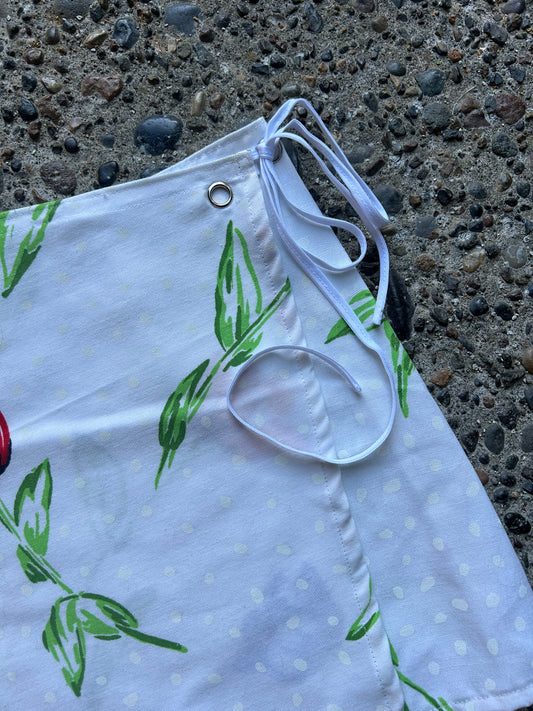 Mini Wrap Skirt: Tulip Tablecloth
