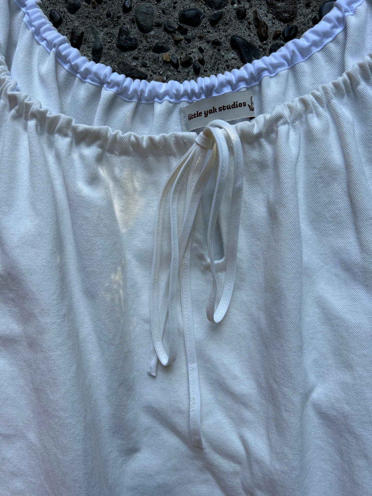 Shoreline Dress: White Cotton