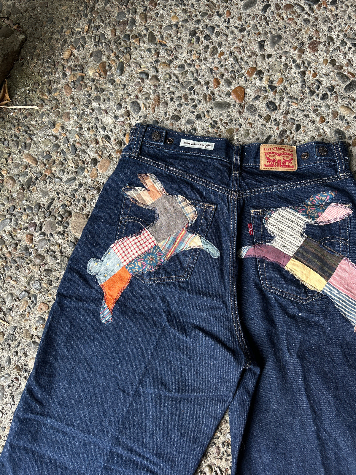 Upcycled Bunny Jeans