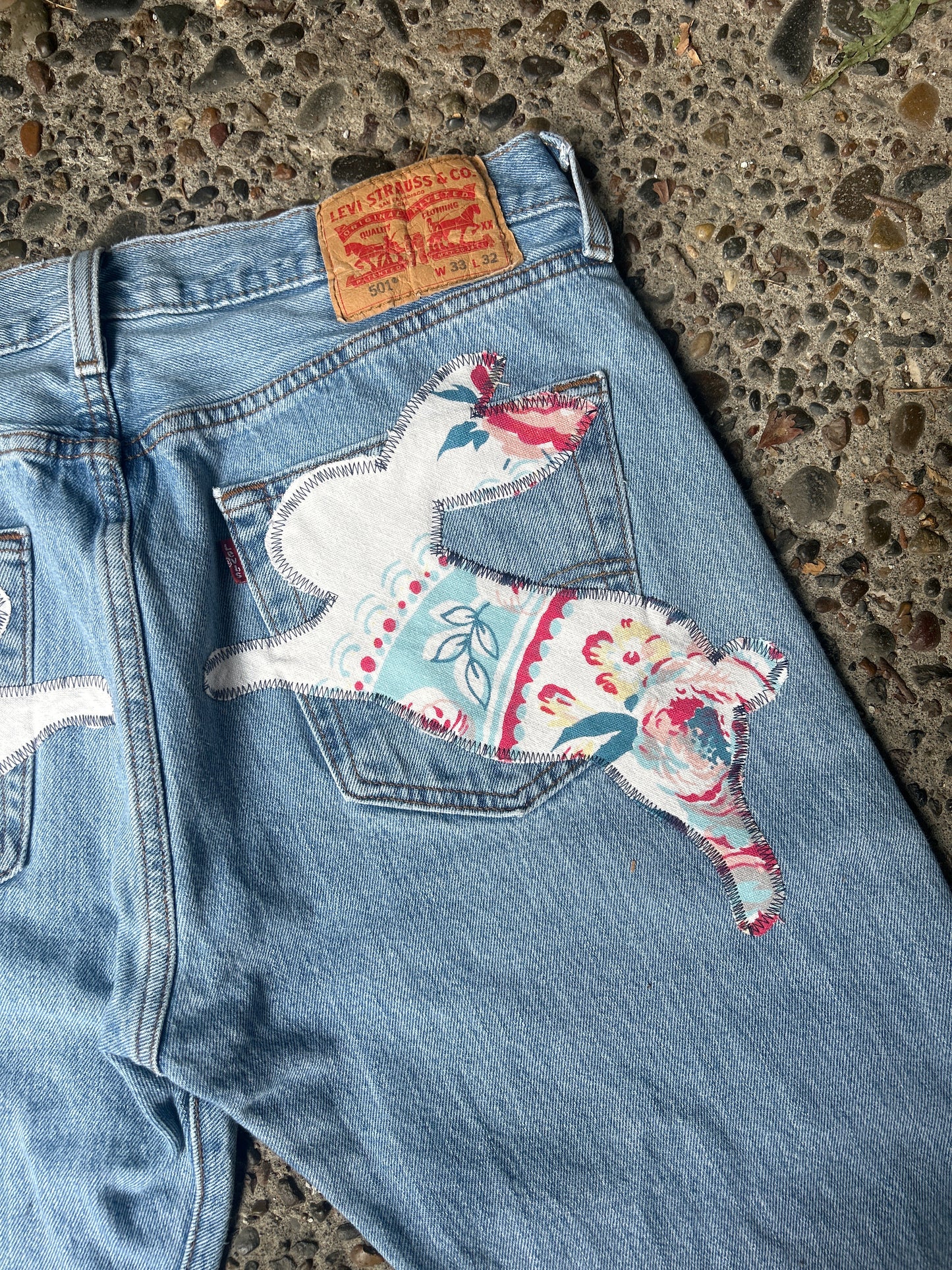 Upcycled Bunny Jeans