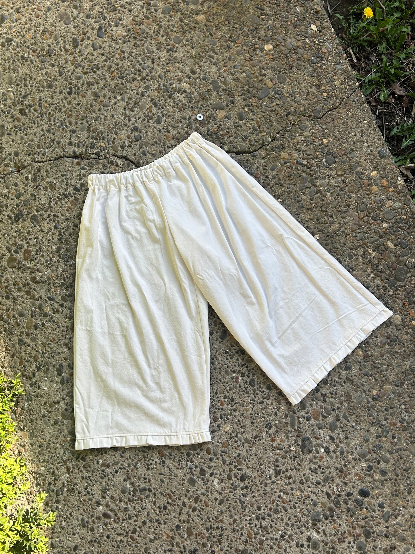 Handmade Bloomers: White Cotton
