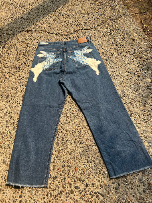 Upcycled Bunny&Bird Jeans