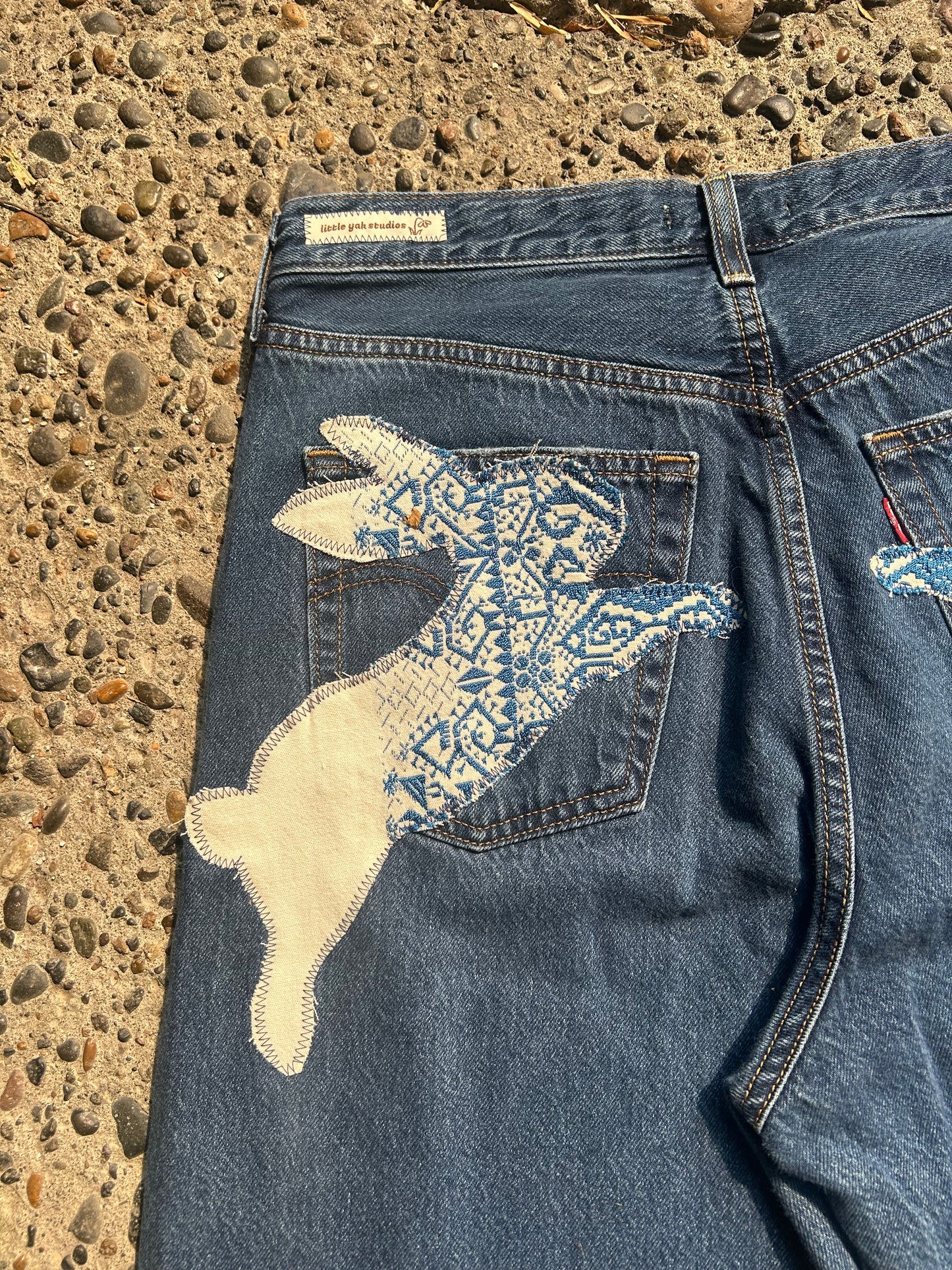 Upcycled Bunny&Bird Jeans