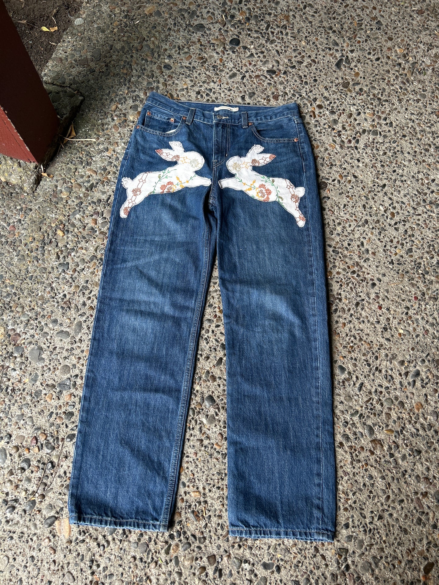Upcycled Bunny&Star Jeans
