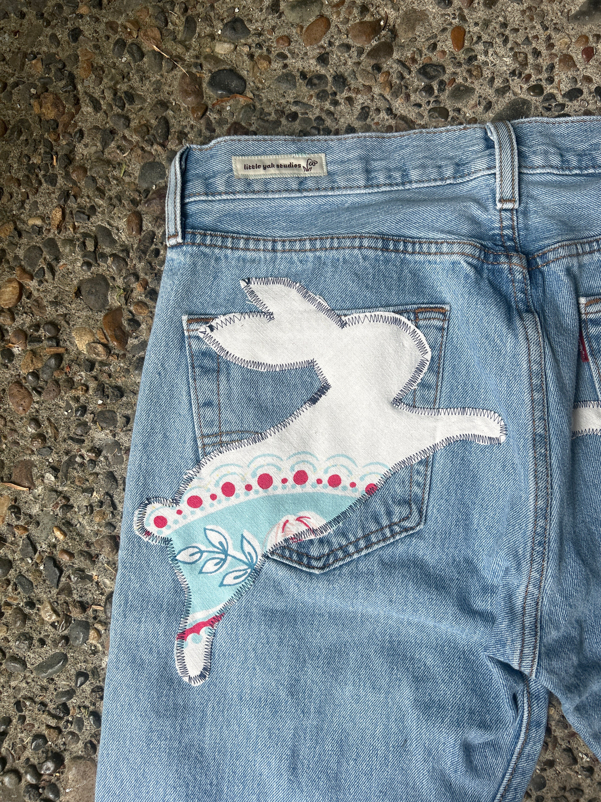 Upcycled Bunny Jeans