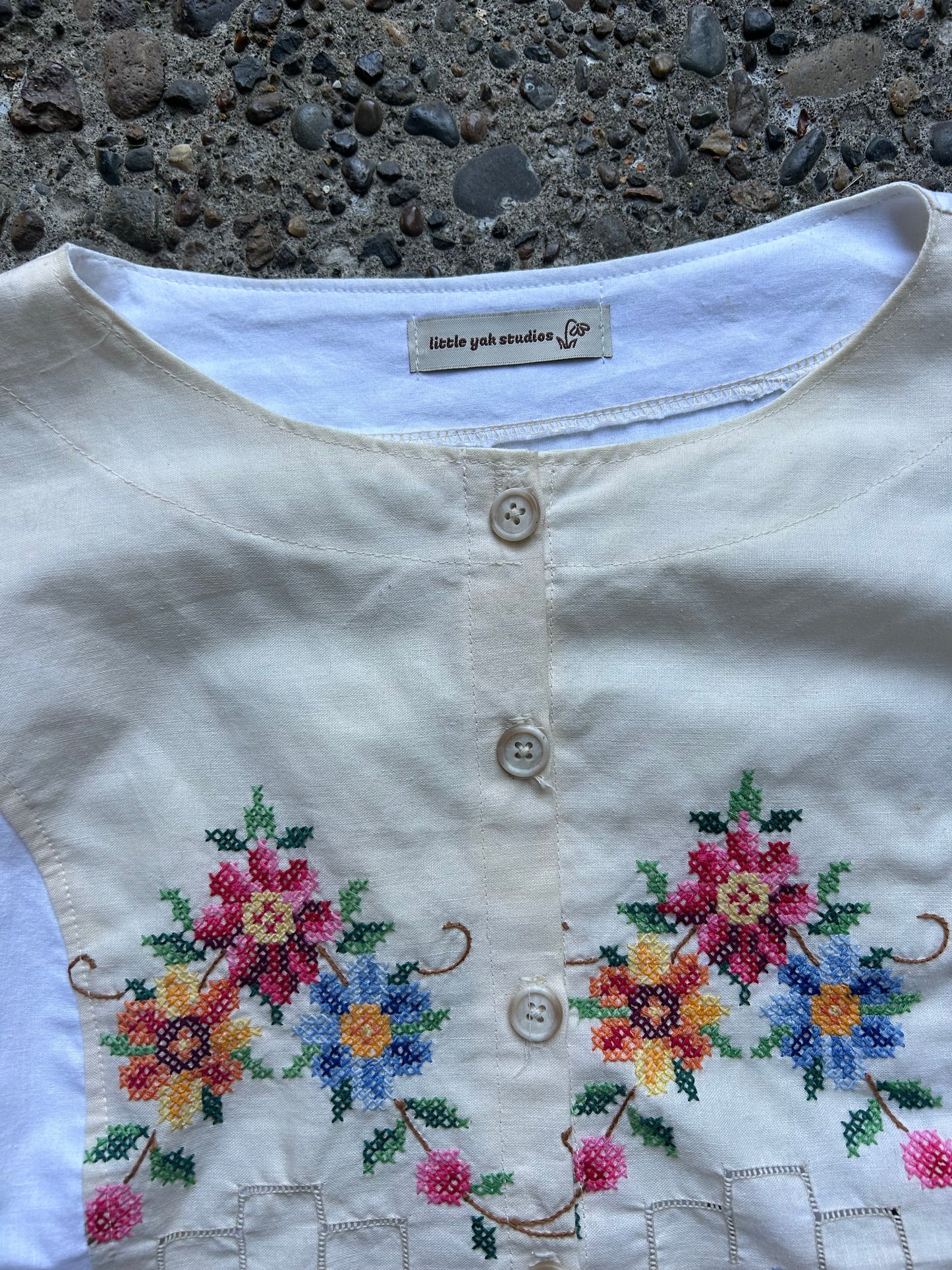 Buttoned-Up Blouse: Tablecloth Lace