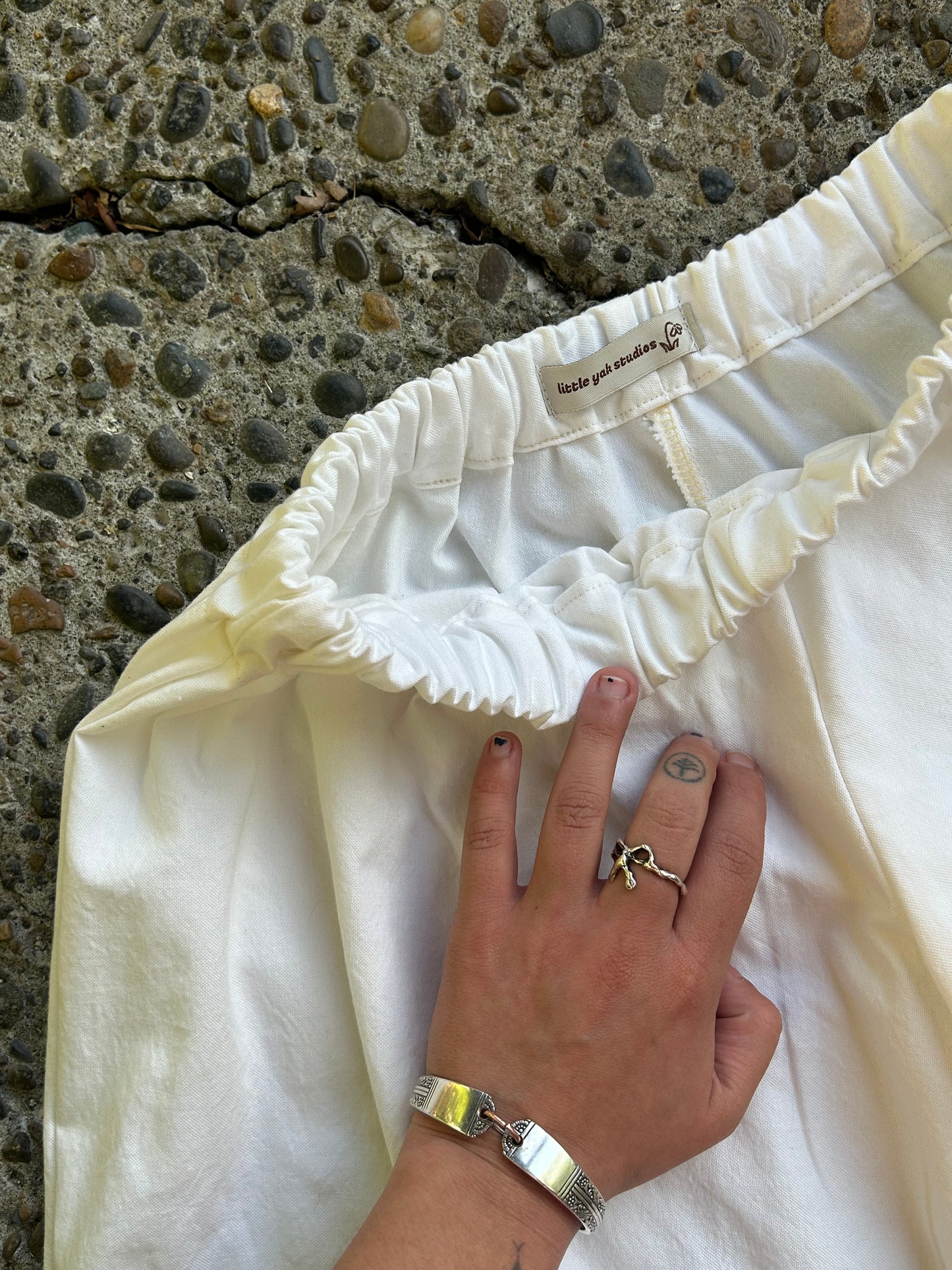 Handmade Bloomers: White Cotton