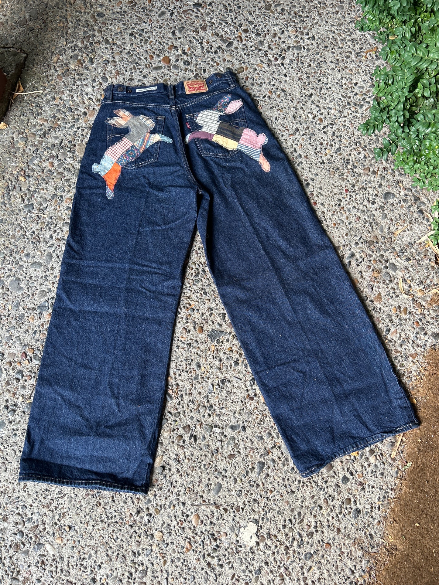Upcycled Bunny Jeans