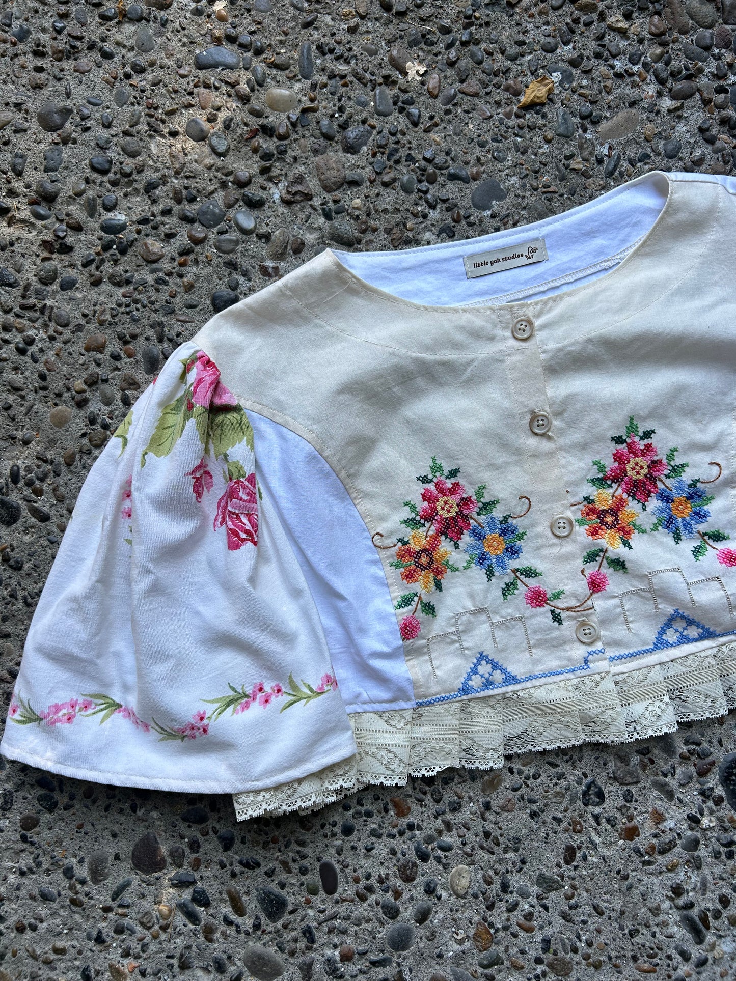 Buttoned-Up Blouse: Tablecloth Lace